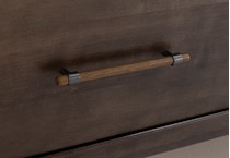 vaughan bassett brown queen bed package psq  