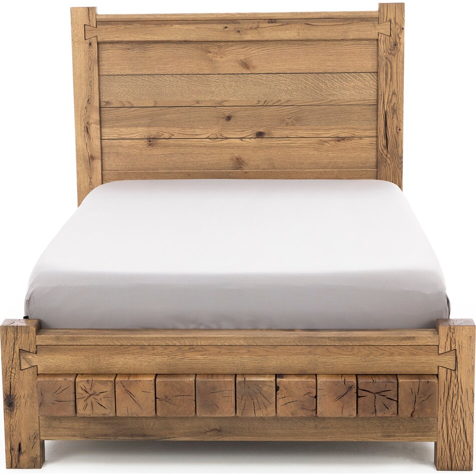 vaughan bassett brown queen bed package qp  