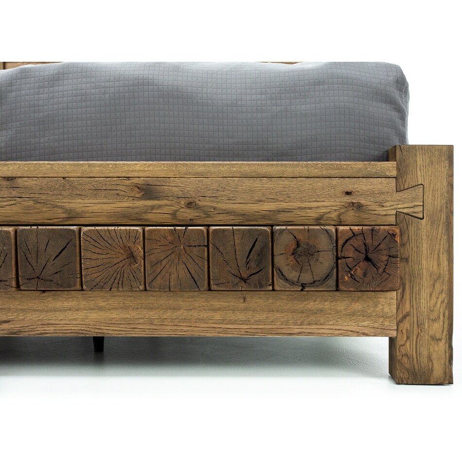 vaughan bassett brown queen bed package qp  