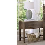 vaughan bassett brown single drawer   