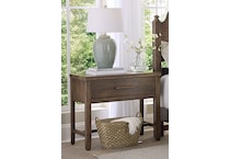 vaughan bassett brown single drawer lifestyle image   