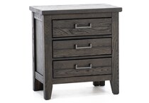 vaughan bassett brown three drawer   
