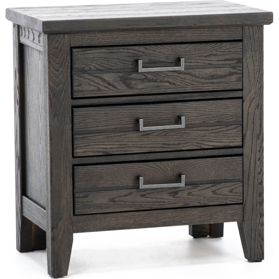 vaughan bassett brown three drawer   