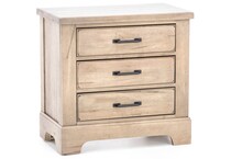 vaughan bassett brown three drawer   