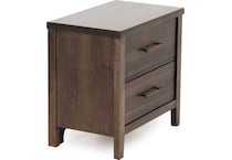 vaughan bassett brown two drawer   