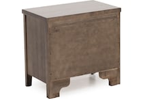 vaughan bassett brown two drawer   