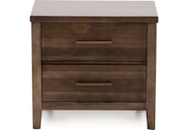 vaughan bassett brown two drawer   