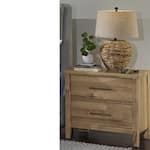 vaughan bassett brown two drawer   