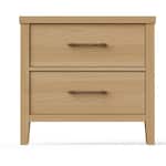 vaughan bassett brown two drawer   