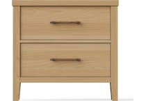 vaughan bassett brown two drawer   