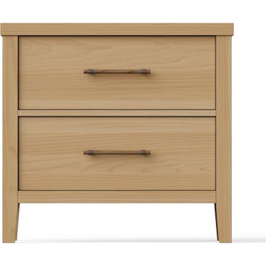 Pure Maple Two Drawer Nightstand