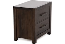 vaughan bassett brown two drawer   