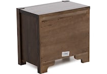 vaughan bassett brown two drawer   