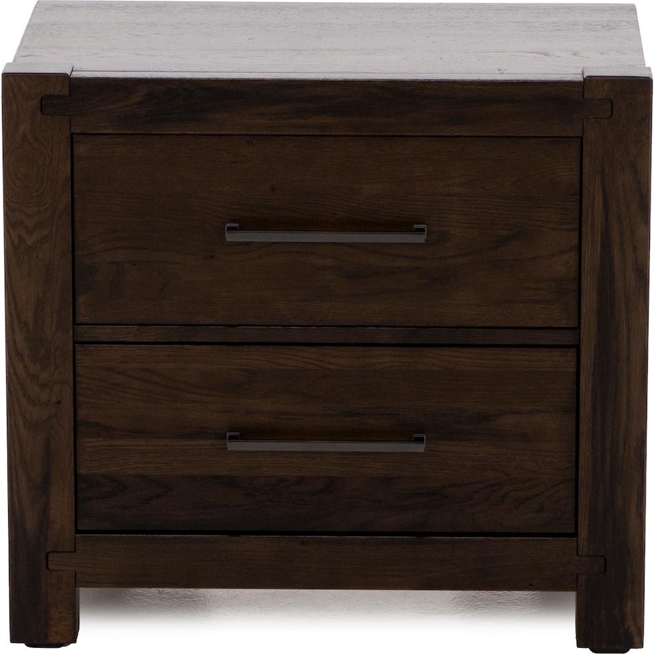 vaughan bassett brown two drawer   