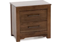 vaughan bassett brown two drawer   