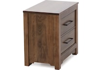vaughan bassett brown two drawer   