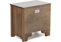 vaughan bassett brown two drawer   