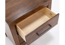 vaughan bassett brown two drawer   