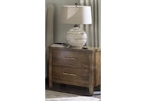 vaughan bassett brown two drawer lifestyle image   