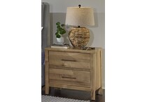 vaughan bassett brown two drawer lifestyle image   