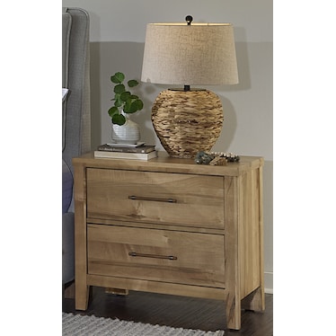 Pure Maple Two Drawer Nightstand