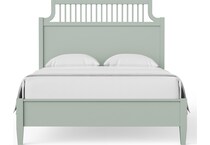 vaughan bassett green queen bed package qg  