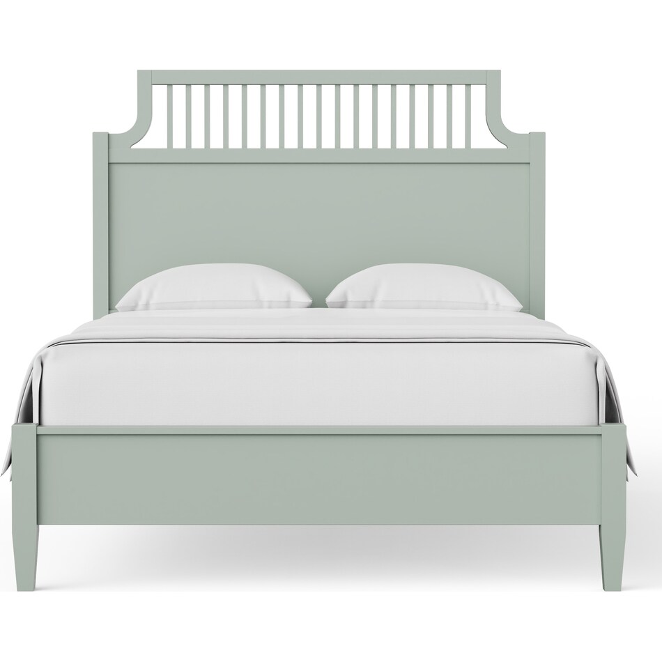 vaughan bassett green queen bed package qg  