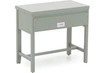 vaughan bassett green single drawer   
