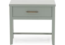 vaughan bassett green single drawer   