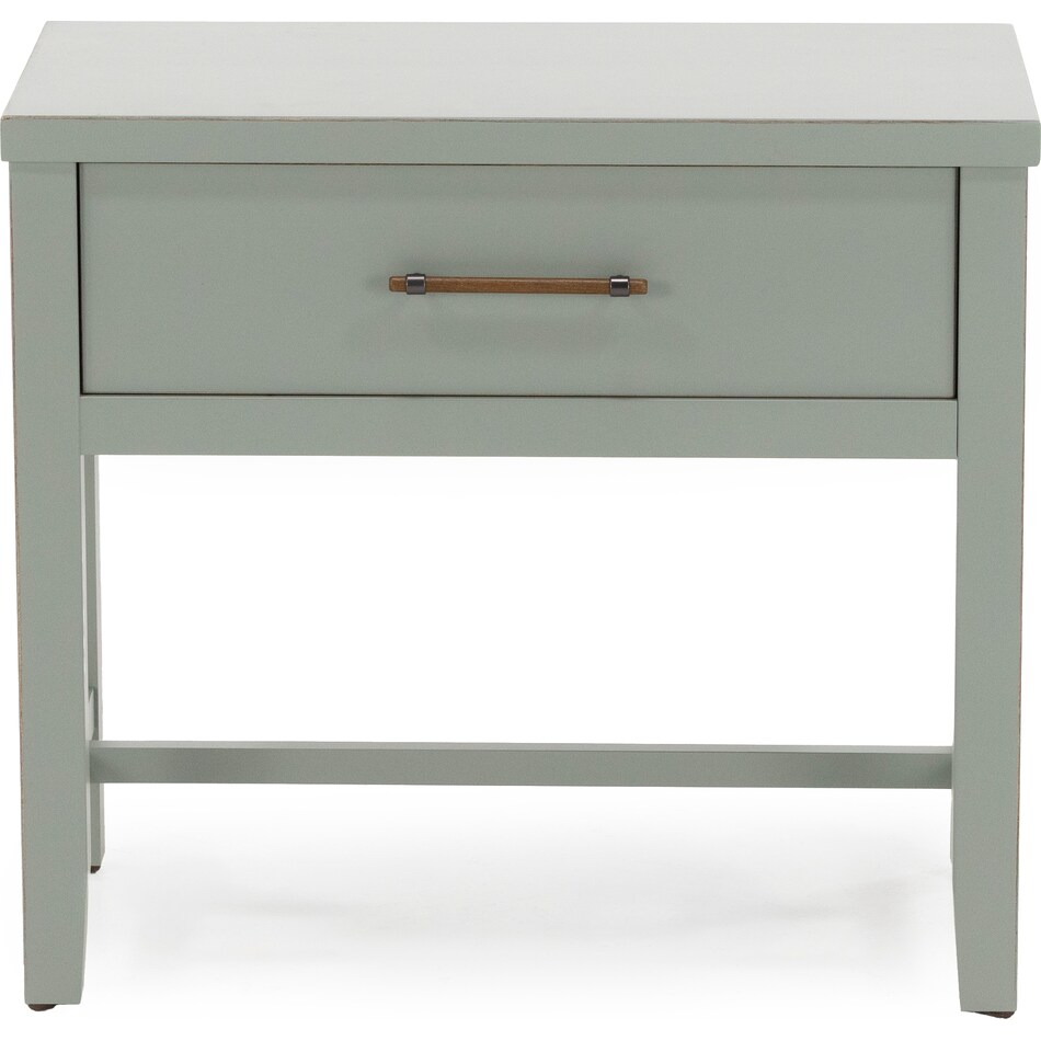 vaughan bassett green single drawer   