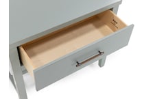 vaughan bassett green single drawer   