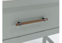 vaughan bassett green single drawer   