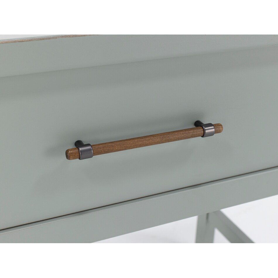 vaughan bassett green single drawer   