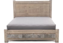 vaughan bassett grey king bed package kp  