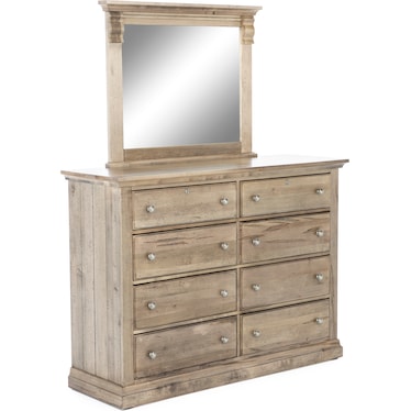 Carlisle Corbel Mirror In #157 Natural Grey