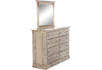 vaughan bassett grey mirror   