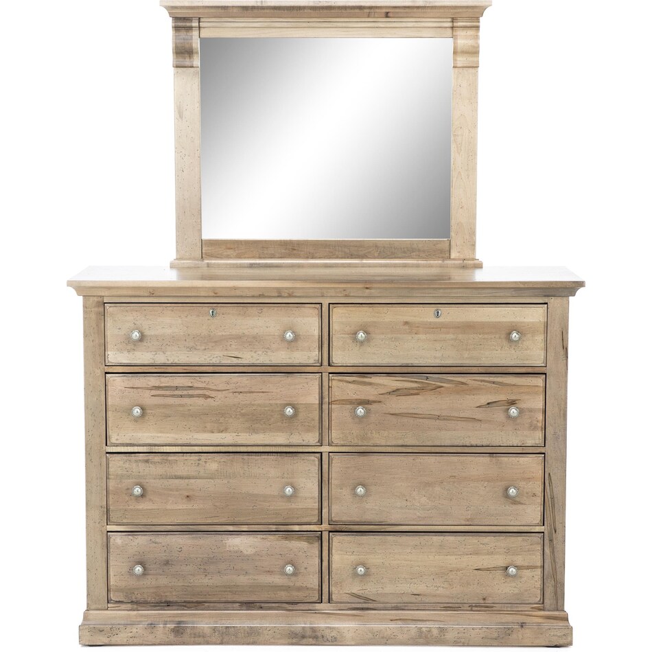 vaughan bassett grey mirror   