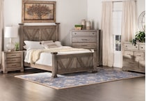 vaughan bassett grey queen bed package lifestyle image qp  