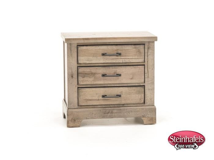 vaughan bassett grey three drawer  image   