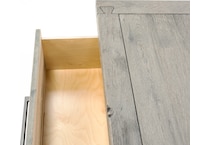 vaughan bassett grey two drawer   