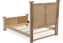 vaughan bassett tan king bed package pkp  
