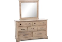 vaughan bassett tan mirror   