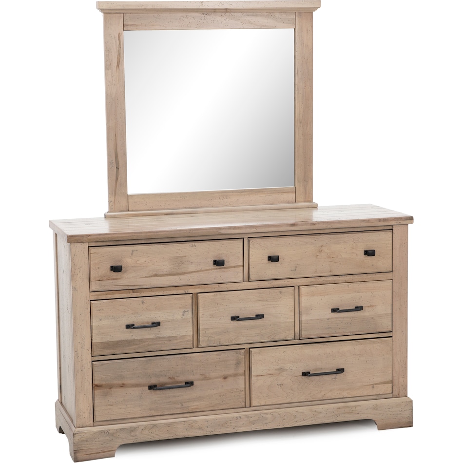 vaughan bassett tan mirror   
