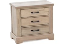 vaughan bassett tan three drawer   