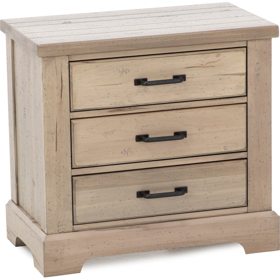 vaughan bassett tan three drawer   