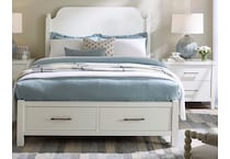 vaughan bassett white queen bed package psq  
