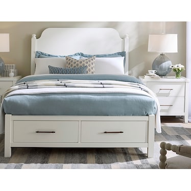 Pure Maple Poster Storage Bed