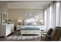 vaughan bassett white queen bed package lifestyle image psq  