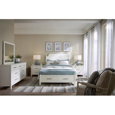 Pure Maple Poster Storage Bed