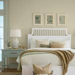 vaughan bassett white queen bed package lifestyle image qg  